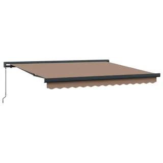 vidaXL Ausziehbare Markise Taupe 300 x 250 cm Leinen und Aluminium - Taupe