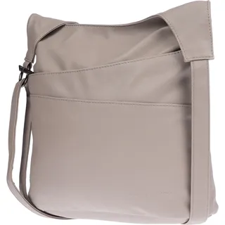 Christian Wippermann große Damen Tasche Umhängetasche Beuteltasche Handtasche Crossover Leder Optik Taupe-Hell - Taupe