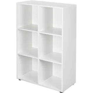 Interlink Bücherregal Nuoro 70,2 x 33 x 110 cm Weiß
