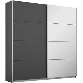Subito Schwebetürenschrank 181 x 197 x 61 cm grau