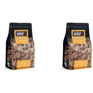 Weber Buchenholz Räucherchips (700g Packung) - dezent, süßliches Aroma, ideal für Käse, Gemüse, Fisch, Geflügel & Schwein, EU-Produkt, nachhaltig gewonnen, FSC zertifiziertes Holz (17621)