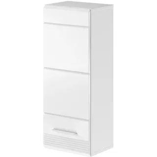 inn.furn Hängeschrank Weiß Hochglanz 30 cm Badschrank Leon
