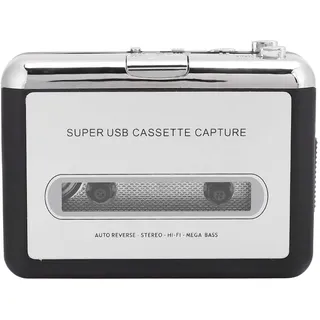 Kassettenrekorder, Audio Music Player mit USB-Kabel, Standalone-Kassettenkonverter USB-Kassetten-MP3-Konverter,