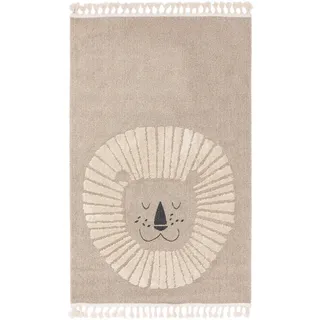 Lytte Kinderteppich Momo Beige 120x180 cm , Textil , Tiere , Rechteckig , 120x180 cm , Oeko-Tex® Standard 100 , wasserabweisend , Teppiche und Böden, Teppiche, Kinderteppiche