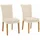 Esszimmerstuhl Colorado Mikrofaser beige 2er Set