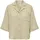 Cropped Hemd Bluse Struktur Khaki S