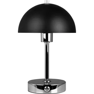 Tischlampe, Kabellos Dimmbar Tischleuchte, Led Tischleuchte Deko Leselampe, USB Wiederaufladbare Malmö chrom schwarz - Schwarz, Silber