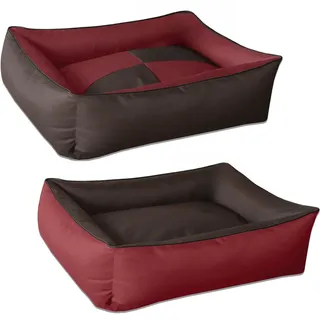 BedDog Hundesofa SULTAN XL 100 x 85 cm rot/braun
