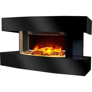 Chemin'Arte Lounge medium 2000W - Schwarz - Kamin - mit Fernbedienung - LED-Flammeneffekt