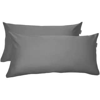 SCHIESSER Kissenbezug Ella 40 x 80 cm Grau
