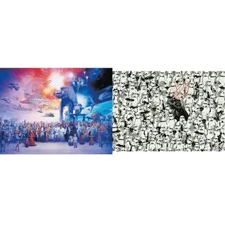 Ravensburger Puzzle 16701 - Star Wars Universum - 2000 Teile Puzzle für Erwachsene und Kinder & 14989 - Star Wars - 1000 Teile Puzzle für Erwachsene und Kinder ab 14 Jahren