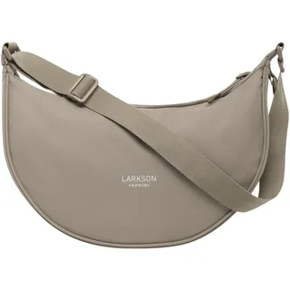 LARKSON Crossbody Bag Damen & Herren Grau - Solveig Medium - Umhängetasche im Halbmond Style - Halbrunde Schultertasche - Moon Bag Design - Wasserabweisend
