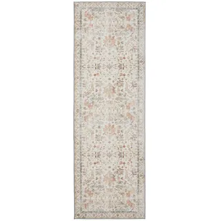 benuta Vintage-Läufer George waschbar 80x240 cm , Multicolor, Beige , Kunststoff , Vintage , Rechteckig , 80x240 cm , Oeko-Tex® Standard 100 , in verschiedenen Größen erhältlich, rutschfeste Unterfläche, waschbar , Teppiche und Böden, Teppiche, Teppichläufer, Läufer