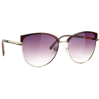 Sonnenbrille LASCANA, Damen, dunkelrot, goldfarben, Sonnenbrillen Sonnenbrille, Trendy Sonnenbrille mit UV Schutz, Damenbrille, Sonnenschutz, Topseller
