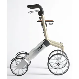 TRUST CARE Outdoor Rollator Let's Go Out faltbar beige/silber
