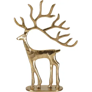 magiedinatale Home Styling Weihnachtsfigur Rentier, Metall, 31 cm,