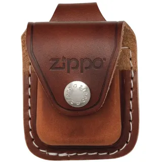 Zippo Ledertasche braun mit Schlaufe