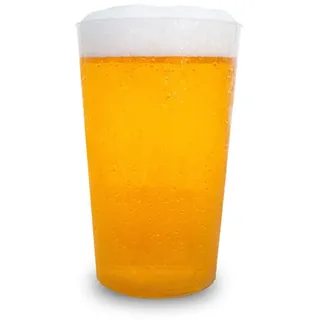 Silverkitchen 20 Stück Mehrweg Partybecher 0,4l - Plastik Bierbecher bruchsicher, Party Becher Set, Plastikbecher Grillparty, Kunststoff Biergläser Made in Germany