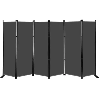 KEORTUN Indoor Raumteiler 6-TLG Paravent Raumtrenner Raumteiler Trennwand Umkleide Sichtschutz Spanische Wand Wohnzimmer Schlafzimmer
