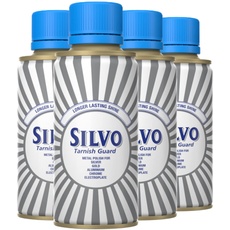 Silvo Tarnish Guard Metallpolitur I Allzweck-Metallpolitur - für Silber, Gold, Aluminium, Chrom & galvanisiert I Größe: 175 ml (4 Stück)