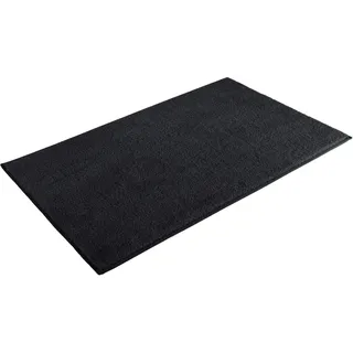 Badematte OTTO HOME "Vanessa, Badvorleger, Badezimmer Teppich" Gr. 2, schwarz, H:10mm, Polyester, Badematten, Badematte, Badteppich, weiche Haptik, unifarben