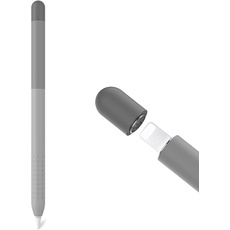 Delidigi Apple Pencil Hülle 1. Generation, Farbverlauf Silikon Case Schutzhülle Zubehör Kompatibel mit Apple Pencil 1.Gen (Grau)