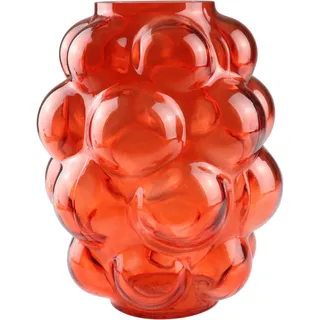 AM Design Dekovase »Bauchige Glasvase in Orange« für lebendige Akzente, orange