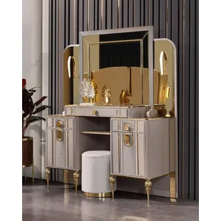 Garnitur Schminktisch Frisiertisch Beige JVmoebel - Beige