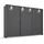 Schwebetürenschrank OTELI 278 x 233 x 68 cm Grau