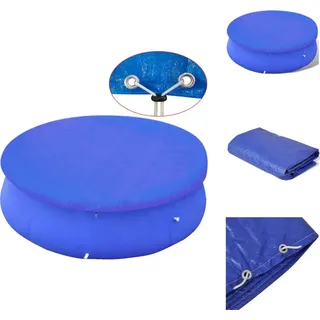 Pool-Abdeckplane für 360-367 cm Runde Oberirdische Pools - Poolabdeckungen & -unterlagen - Blau