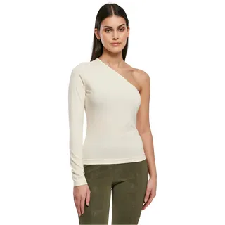 URBAN CLASSICS Ladies Asymmetric Longsleeve - Weiß - XL