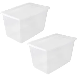 KEEEPER Aufbewahrungsbox bea 59 x 39 x 35 cm 2-tlg. transparent