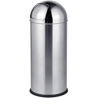 Relaxdays Mülleimer 70 l Silber