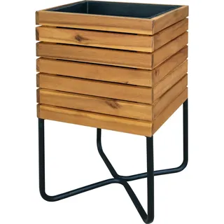 Holzpflanzk. Stahl-gestell Akazie