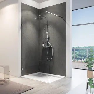 Schulte ExpressPlus DecoDesign Duschrückwand Grau