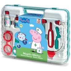 Chicos - Arztkoffer kinde Peppa Wutz | Medizinischer Spielzeugkoffer Imitation Set für Kinder Inklusive 10 Zubehörteilen +3 Jahre (87020)