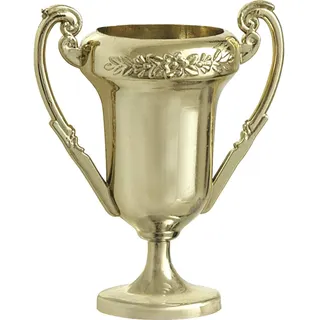Partygeschenke - Goldene Trophäen aus Kunststoff - 4er-Tüte, Gold