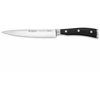 Wüsthof Classic Ikon Filetiermesser 16 cm Schwarz/Silber