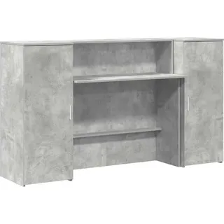 vidaXL Empfangstheke Betongrau 180x50x103,5 cm Holzwerkstoff - Grau