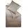 Mako-Satin Uni Grau 155 x 220 cm + 2 x 80 x 80 cm