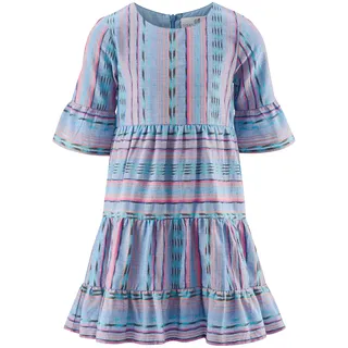 Sommerkleid HAPPY GIRLS "Mädchenkleid", Mädchen, Gr. 128, EURO-Größen, blau (jeans blau), Stoff, 100% Baumwolle, normal, Kleider Sommerkleid