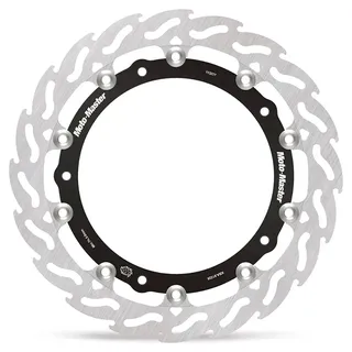 Moto-master Flame Bmw R 12 Abs 24-26/r 12 Ninet Abs 24-26/r 1300 Gs Abs 23-26 113277 Schwimmende Vordere Bremsscheibe - Black / Silver - One Size