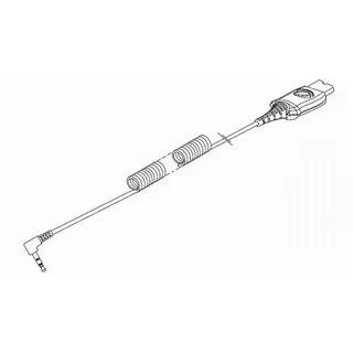 HP Poly Adapterkabel, 3.5MM Klinke/QD mit Rufannahme für Alcatel