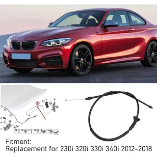 Motorhaubenentriegelungskabel 51237239239 Ersatz für 230i 320i 330i 340i 2012-2018