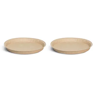 Guardini, Set mit 2 Kuchenformen Ø 25 cm, Einweg, Antihaft-Backpapier, 100% recycelbar, Havanna, Made in Italy, Linie Easy Bake Bio (Packung mit 2)