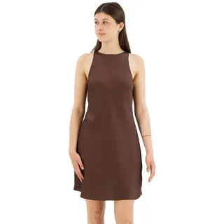 Superdry Satin Racer Kurzes ärmelloses Kleid - Bracken Brown - S