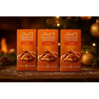 Lindt Weihnachtsschokolade mit Zimt und Nussfüllung 100 g