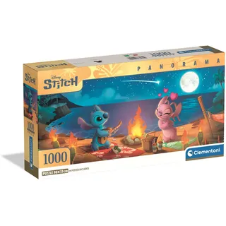 CLEMENTONI Puzzle Disney Stitch Panorama 1000 Elementów - Oficjalny Produkt