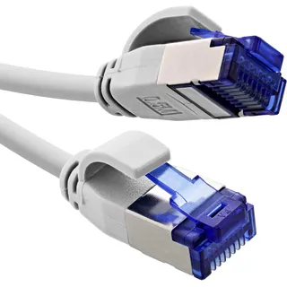 InLine Patchkabel Slim, Cat.6A, S/FTP, TPE (LSZH) flexibel, PoE, weiß, 20m,