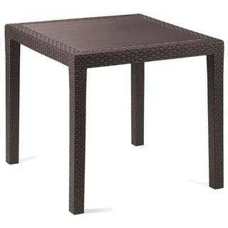 Mojawo Gartentisch 79 x 79 x 72 cm Braun